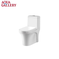 Placard d'eau moderne de couleur blanche WC cuvette de toilette en porcelaine salle de bain commode toilette une pièce ensemble de toilette