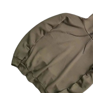 Sudaderas con capucha lisas de cuero de alta calidad para hombre con logotipo propio personalizado 2025 100% algodón 100% poliéster estampado pulóver Sudadera con capucha Lisa para hombre - Product Image 4