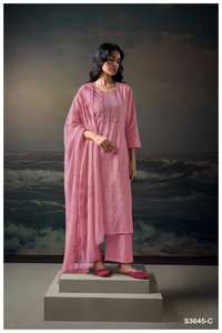 Catalogue complet de Salwar Kameez brodé imprimé en coton de qualité supérieure pour vêtements de fête disponible au tarif de gros vêtements pakistanais indiens - Product Image 3