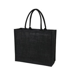 Sac fourre-tout en jute rayé écologique personnalisable de qualité supérieure Sacs à provisions de transport à bandoulière écologiques pour un usage quotidien - Product Image 5