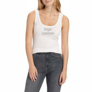 Wholesale Custom Women Yoga Sport Tank Top Casual Women Elastic Slim Sport Custom Fashion tank Tops for Women - Product Image 2