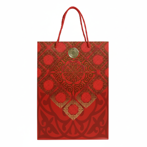 Bolsas de Regalo de Papel Recubierto con Logotipo Personalizado de Lujo, Estampado Dorado, Reciclables, Impermeables, con Asas de Cuerda de Algodón, Precio Bajo - Product Image 2