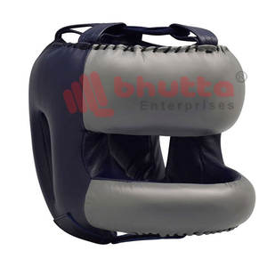 Protector de Cabeza de Cuero para Grappling, Precio al por Mayor, para Adultos, Protección Facial Completa, Nuevo Diseño Personalizable, BHUTTA ENTERPRISES - Product Image 1
