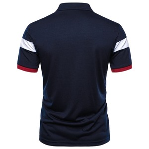 Polo de golf à motif pour hommes Vêtements de golf en polyester et spandex évacuant l'humidité de haute qualité Chemises pour hommes extensibles dans 4 sens - Product Image 4