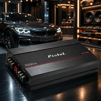 4 Kanal Sınıf AB Tam Aralıklı Araç Ses Amplifikatörü 1000W Maksimum Güç 4 Ohm Stereo Güç Amplifikatörü Araç Hoparlör Ses Sistemi için