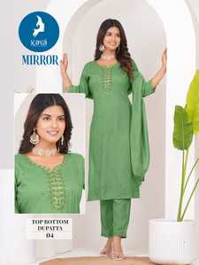 Conjunto de Kurta de Rayón con Estampado Digital de Diseñador, Ropa de Boda India y Pakistaní para Mujer con Dupatta, Moda Maruti - Product Image 3