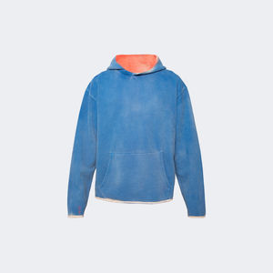 Sudadera con capucha de gran tamaño personalizada fabricante Hip Hop 100% algodón polar lavado ácido Sudadera con capucha en blanco Vintage logotipo personalizado sudaderas con capucha - Product Image 5