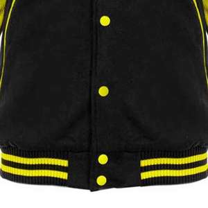 Veste universitaire en cuir à manches en cuir, veste de baseball vierge, veste de collège, veste de lycée, veste de sport, veste universitaire - Product Image 5