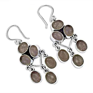 Boucles d'oreilles pendantes en or plaqué, perles vintage et diamants, pour les mariages et les fêtes des femmes - Product Image 2