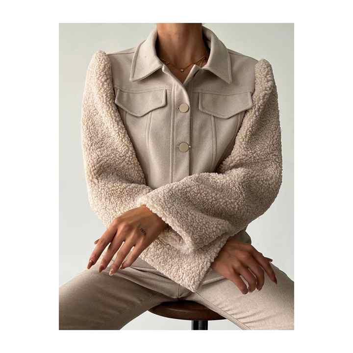 Tedy Sleeve Short Jacket Caramel