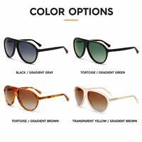 Lunettes de soleil Mellume haut de gamme surdimensionnées en acétate faites à la main, polarisées, avec logo personnalisé OEM, grande monture, protection UV400, pour l'extérieur, de créateur