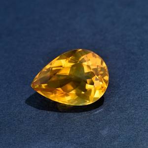 Piedra Preciosa de Citrino Natural de Alta Calidad, Piedra Suelta de Color Amarillo Dorado, Corte de Pera, Limpia y Hermosa, 6-15 Quilates, Encerada/En Aceite - Product Image 3