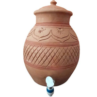 Carafe à eau en argile artisanale Tayyab de style classique, écologique, couleur personnalisée, pour le camping, capacité 1L-2L