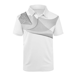 Streetwear couleur unie t-shirt personnalisé brodé impression logo uni 100% coton polyester hommes polos - Product Image 6