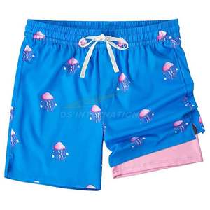 Bañador para hombre de secado rápido con forro de malla y bolsillos, pantalones cortos de playa informales transpirables y cómodos, proveedor OEM flexible - Product Image 6