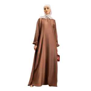 Abaya Informal Moderna para Mujer, Cómoda, Ligera, Transpirable, Antiarrugas, de Manga Larga, de Secado Rápido, Color Sólido, la Más Vendida - Product Image 1