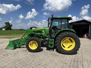 2021 johnn Deere 6105E รถแทรกเตอร์ขนาดเล็ก4WD/2WD เครื่องยนต์ดีเซล4x4ประเภทไดรฟ์70/120/90/100HP สำหรับใช้ในฟาร์ม - Product Image 3