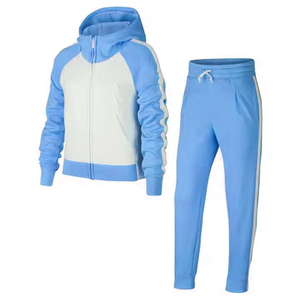 Sudadera de gimnasio personalizada de alta calidad, conjunto de Jogger, capucha de lana transpirable, traje con cremallera estampada, chándal deportivo de talla grande para hombres - Product Image 1