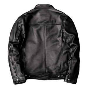 Veste en cuir véritable pour homme de qualité supérieure, veste de moto décontractée, veste de motard, fabrication en gros OEM, haute qualité - Product Image 4