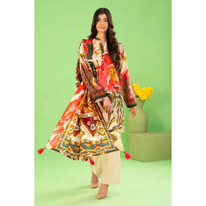 Conjunto de 3 piezas WNS-52023 Khaddar Salwar Kameez estampado con dupatta Zari, estilo pakistaní, ropa étnica para festivales indios. - Product Image 2