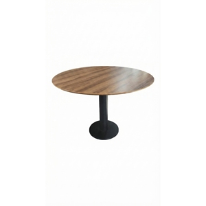 Mesa de Centro Redonda con Base de Metal y Tapa de Madera para Restaurante, Venta al por Mayor - Product Image 2