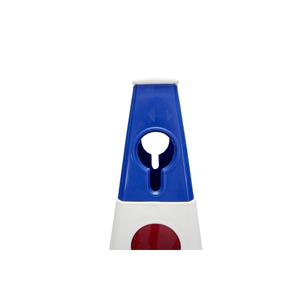 Cône de signalisation Ultra en PVC bleu avec base lestée, yeux de chat, qualité ingénieur, 60 cm, barrière de sécurité, grossiste turc 12352 TK - Product Image 1