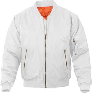 Chaqueta Universitaria de Alta Calidad para Hombre, Estilo Bomber de Satén y Seda con Logotipo Frontal en Lona, Precio al por Mayor 2026 - Product Image 3