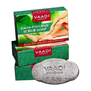 Jabón exfoliante de rodilla Vaadi Herbals de calidad superior para piel suave o suave y radiante disponible a buen precio - Product Image 1