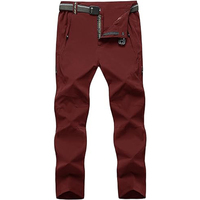 Pantalon de randonnée pour homme TBF-067, imperméable, respirant, lavé, séchage rapide, fin, léger, pour le voyage, la pêche, le travail, avec ceinture