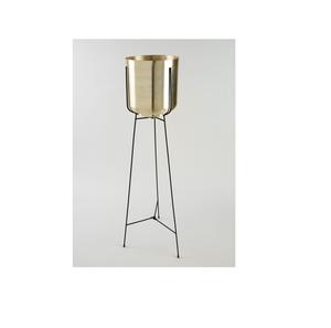 Maceta Decorativa de Metal Dorado con Soporte, que Agrega un Toque de Lujo a Hogares Modernos, Oficinas e Interiores Elegantes - Product Image 5