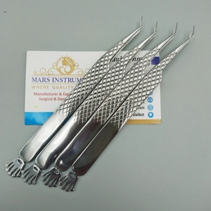 Haute Qualité Nouveau Argent Polonais Solide En Acier Inoxydable Pince À Cils Ensemble Diamant Grip Pointe Pointue Logo Durable Haute Nouveau - Product Image 1