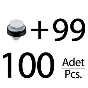 Clips de fixation pour sièges de voiture Peugeot, Citroën, Renault, Fiat, Lancia, DS - 100 pièces - Product Image 1