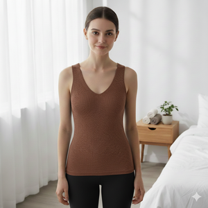 Nuevas mujeres verano transpirable cuello en V Color sólido tejido chaleco Sexy camiseta sin mangas Spandex/poliéster estilo dulce Casual - Product Image 3