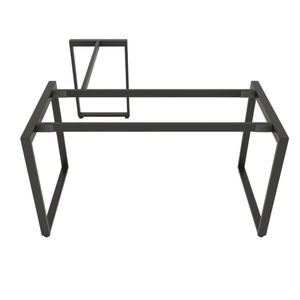Pieds en fer de conception industrielle pour table de salle à manger en L de 140x150cm, table d'hôpital, pieds de banc robustes 25x50, assemblage requis - HCRT013 - Product Image 2