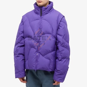 Veste matelassée à col montant pour homme, best-seller, automne, avec personnalisation du logo sur le devant, design de haute qualité - Product Image 1