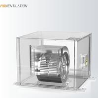 Ventilador de Extracción de Acero Inoxidable de Alto Rendimiento 6000 M/h, 3 Velocidades Ajustables, Amplia Entrada de Aire, 220-245V AC, para Restaurantes al Aire Libre