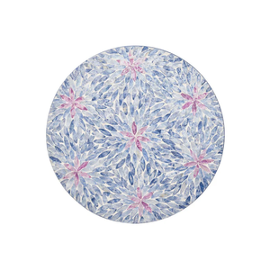 แผ่นรองจานเปลือกหอยทรงกลมทนความร้อนสำหรับงานแต่งงานแผ่นรองจานประดับมุกทำจากเวียดนาม - Product Image 1