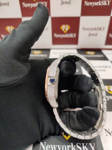 Montre mécanique en diamant Moissanite d'approvisionnement direct d'usine avec montre de créateur en acier inoxydable faite à la main pour hommes femmes - Product Image 4