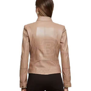 Bon marché, vestes en cuir pour femmes, vestes en cuir pour femmes, veste en cuir de couleur personnalisée - Product Image 3