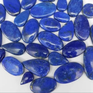Cabujón de Lapislázuli Natural de Primera Calidad, Color Azul, Piedra Preciosa para Joyería Artesanal, Cabujón de Lapislázuli Hecho a Mano, Liso, Semiprecioso - Product Image 2