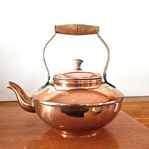 Bouilloire design vintage en cuivre idéale pour l'ambiance rustique de l'eau bouillante et le style antique de la maison ou du restaurant - Product Image 6