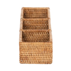 Cesta Rectangular de Ratán Artex Green Earth con Divisores para Café, Hecha a Mano, Ecológica, Moderna, Multiusos, Fabricada en Hanói - Product Image 4