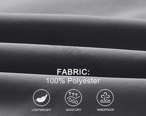 Custom <b>Men's</b> Lightweight 100% Polyester <b>Summer</b> Sport Outdoor <b>Jacket</b> Windproof Waterproof Zipper Design Stand Collar for Jogging - Product Image 4