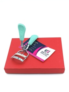 Recourbe-cils professionnel mini vert clair en acier inoxydable, logo personnalisé, couleurs personnalisées, emballage de haute qualité, instrument de beauté - Product Image 3