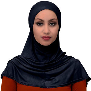 ผ้าพันคอฮิญาบผ้าโพลีเอสเตอร์คุณภาพสูงสำหรับผู้หญิงมุสลิมสีทึบทนทานน้ำหนักเบาคอลเลคชั่นใหม่แฟชั่นฤดูใบไม้ร่วง - Product Image 1
