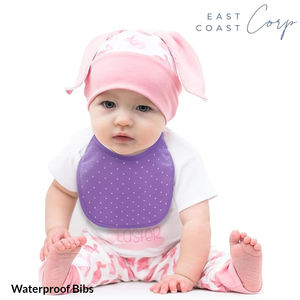 Baberos absorbentes de algodón orgánico para bebés, impermeables, broche ajustable para niños y niñas - Product Image 3