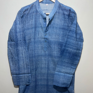 เสื้อคุร์ต้าคลาสสิกสำหรับผู้ชายสุดเทรนดี้ |   ผ้าฝ้าย 100% แขนยาว | ชุดคุรตะแฟชั่นสไตล์ชาติพันธุ์ - Product Image 1