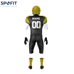Tenues de football américain personnalisées pour jeunes, ensembles personnalisés 100% polyester, imprimés par transfert thermique, respirants, grande taille, haute qualité - Product Image 6