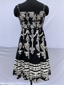 Femmes Logo personnalisé coton robe longue lin plage vacances été robes occidentales pour femmes vêtements rétro ethnique - Product Image 2