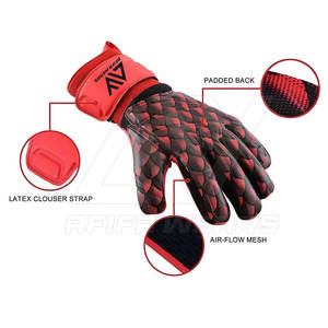 2024 Gants de gardien de but en cuir respirant de haute qualité avec caractéristiques personnalisables à vendre - Product Image 2